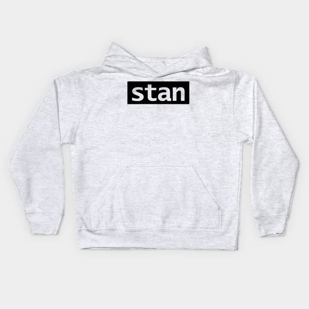 Minimal Stan Slang Typography Kids Hoodie by ellenhenryart